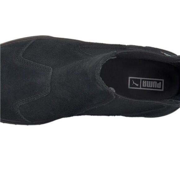 Puma Mayze Suede Platform Chelsea Boot- Black - Picture 3 of 10